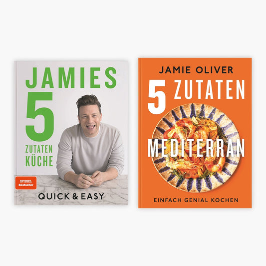 Jamies 5-Zutaten-Küche + 5 Zutaten mediterran + 1 exklusives Postkartenset
