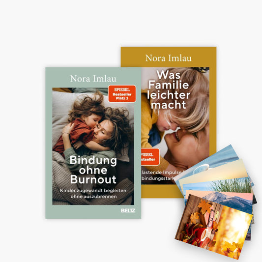 Bindung ohne Burnout + Was Familie leichter macht plus 1 exklusives Postkartenset