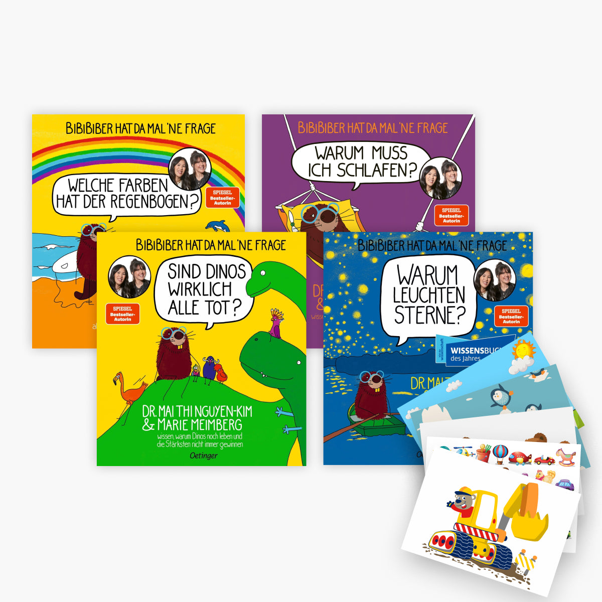 BiBiBiber hat da mal 'ne Frage Band 1-4 plus 1 exklusives Postkartenset