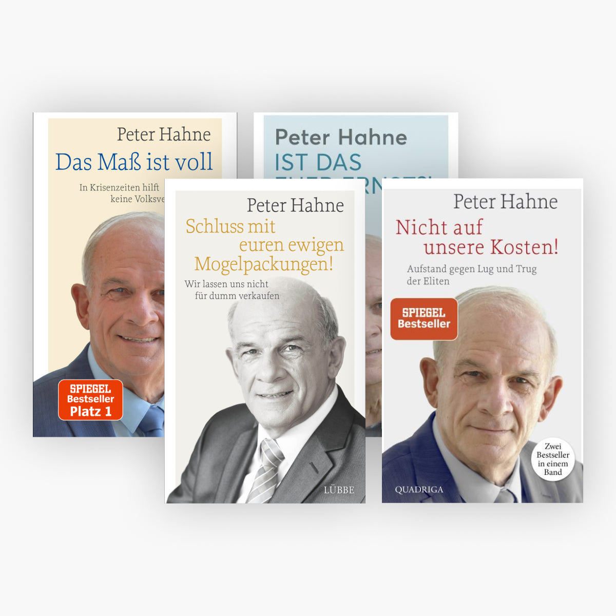 Peter Hahne - 4 Titel im Set plus 1 exklusives Postkartenset