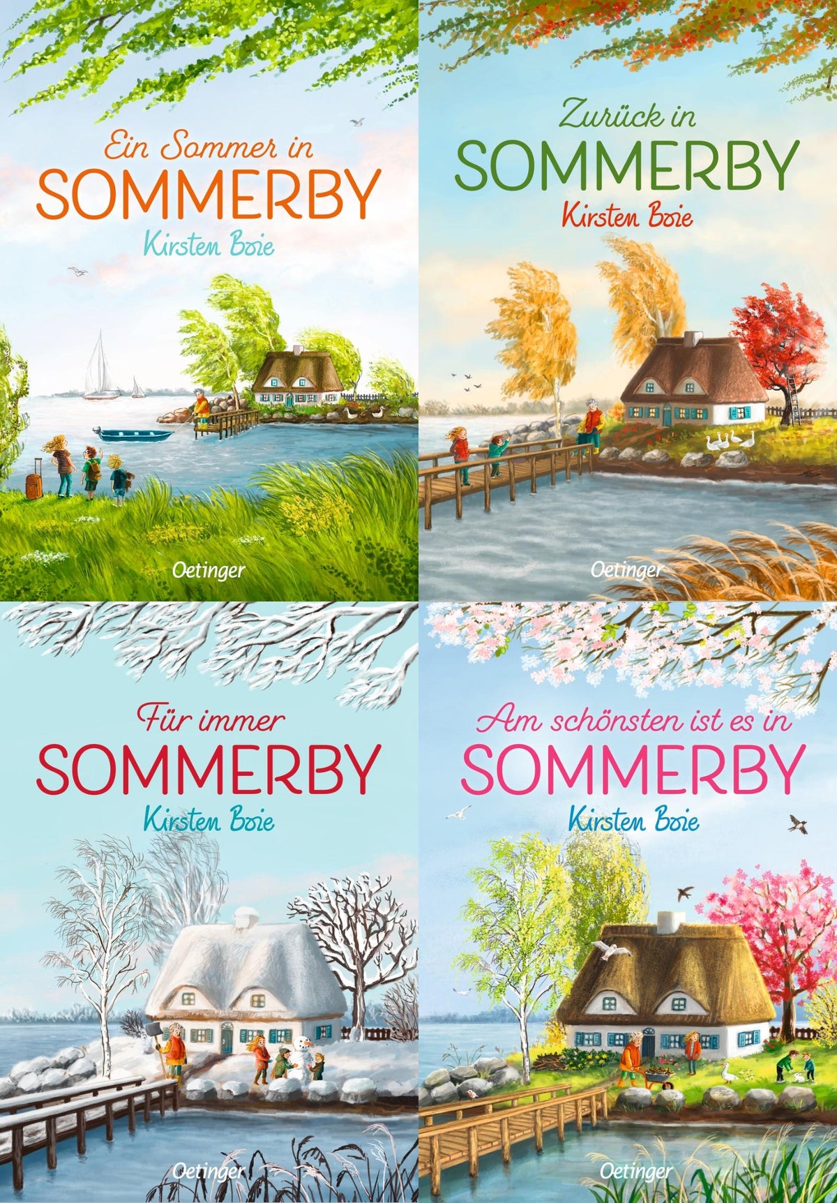 Die Sommerby-Reihe Band 1-4 plus 1 exklusives Postkartenset