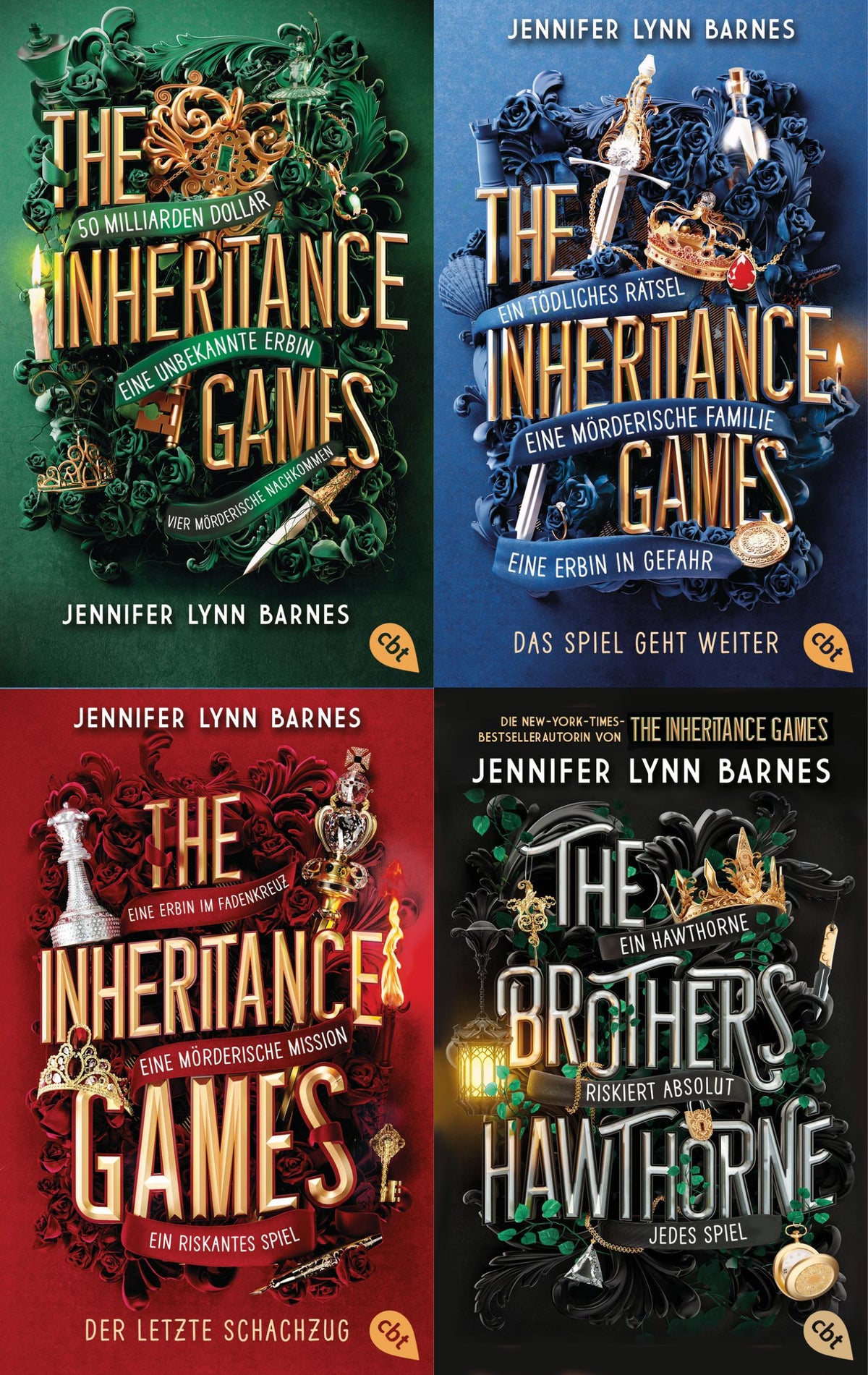 The Inheritance Games Band 1-4 plus 1 exklusives Postkartenset