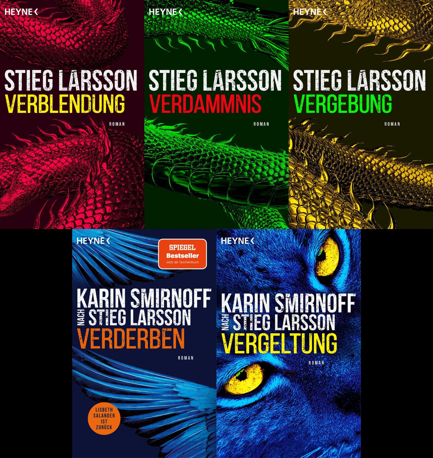 Das Millennium-Krimi-Set: 5 Bände plus 1 exklusives Postkartenset