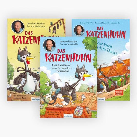 Das Katzenhuhn Band 1-3 plus 1 exklusives Postkartenset
