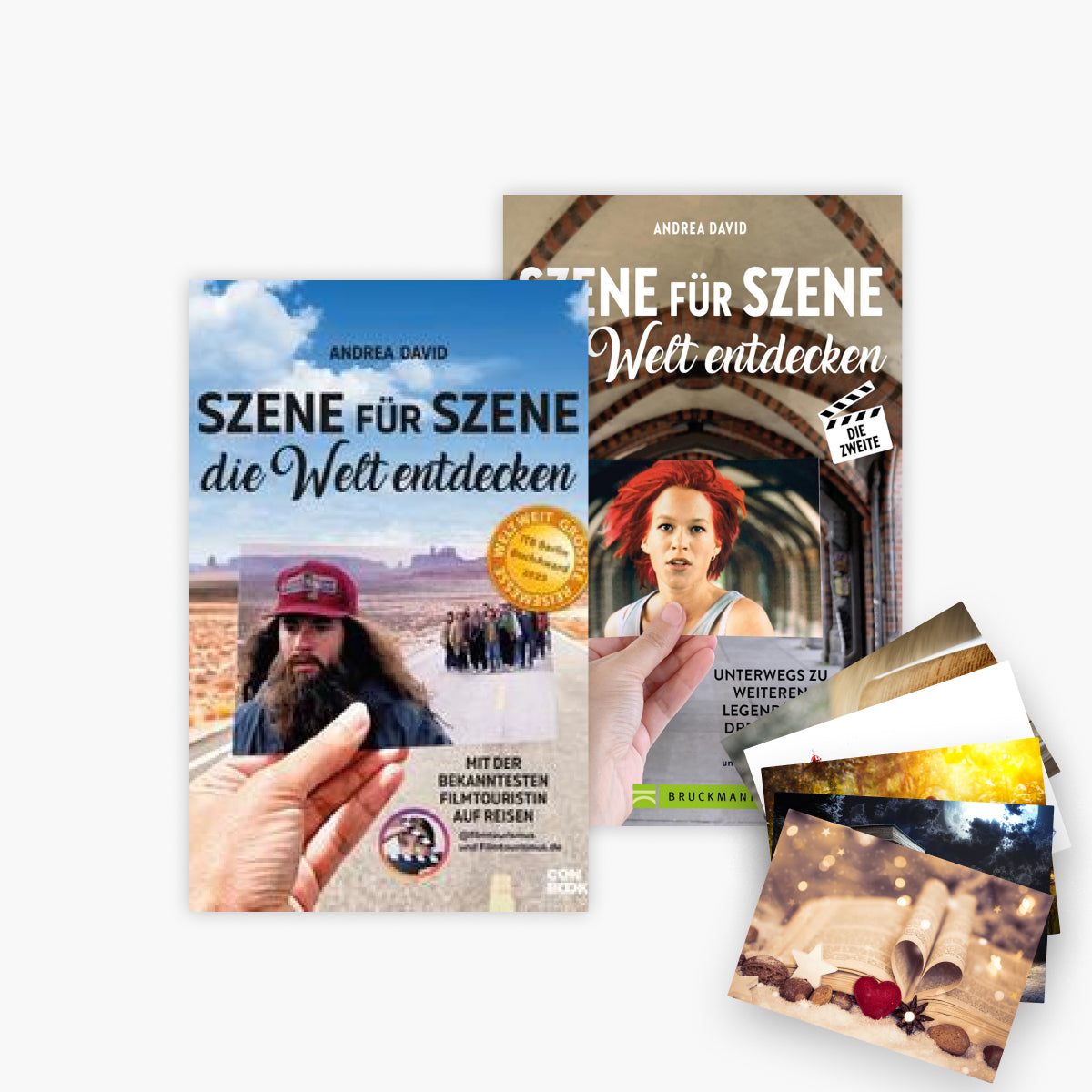 Szene für Szene die Welt entdecken - 2 Bände plus 1 exklusives Postkartenset