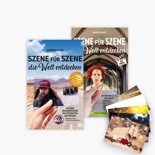 Szene für Szene die Welt entdecken - 2 Bände plus 1 exklusives Postkartenset