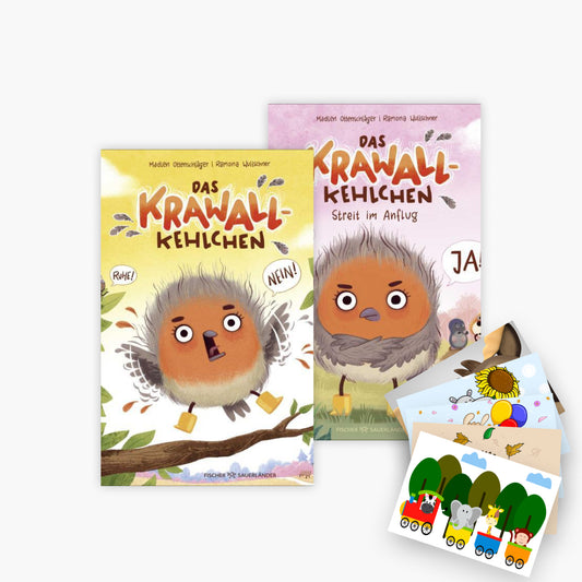 Krawallkehlchen Band 1+2 plus 1 exklusives Postkartenset