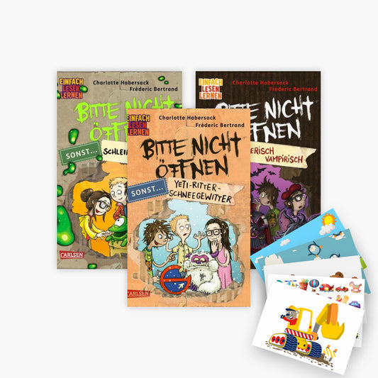 Bitte nicht öffnen, sonst ... Band 1-3 plus 1 exklusives Postkartenset