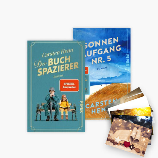 Der Buchspazierer + Sonnenaufgang Nr. 5 plus 1 exklusives Postkartenset