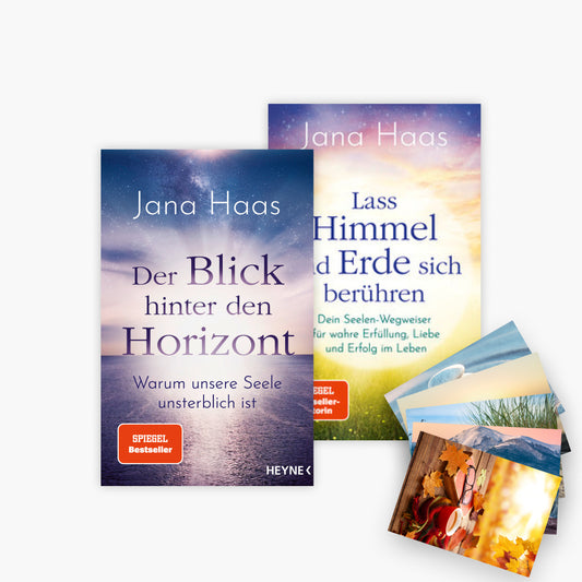 Der Blick hinter den Horizont + Lass Himmel und Erde sich berühren plus 1 exlusives Postkartenset