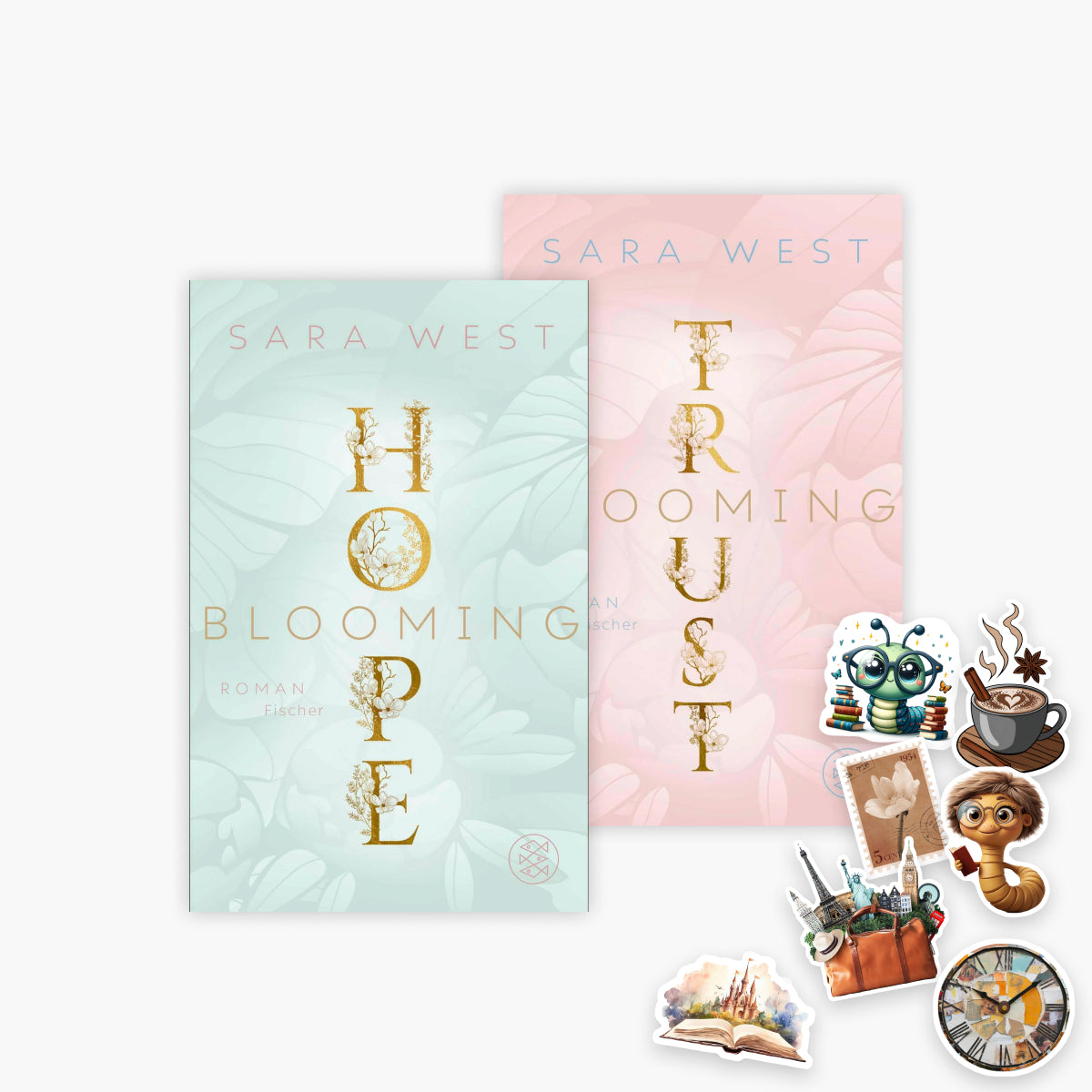 Die Rose Garden-Trilogie Band 1+2 plus 1 exklusives Stickerset