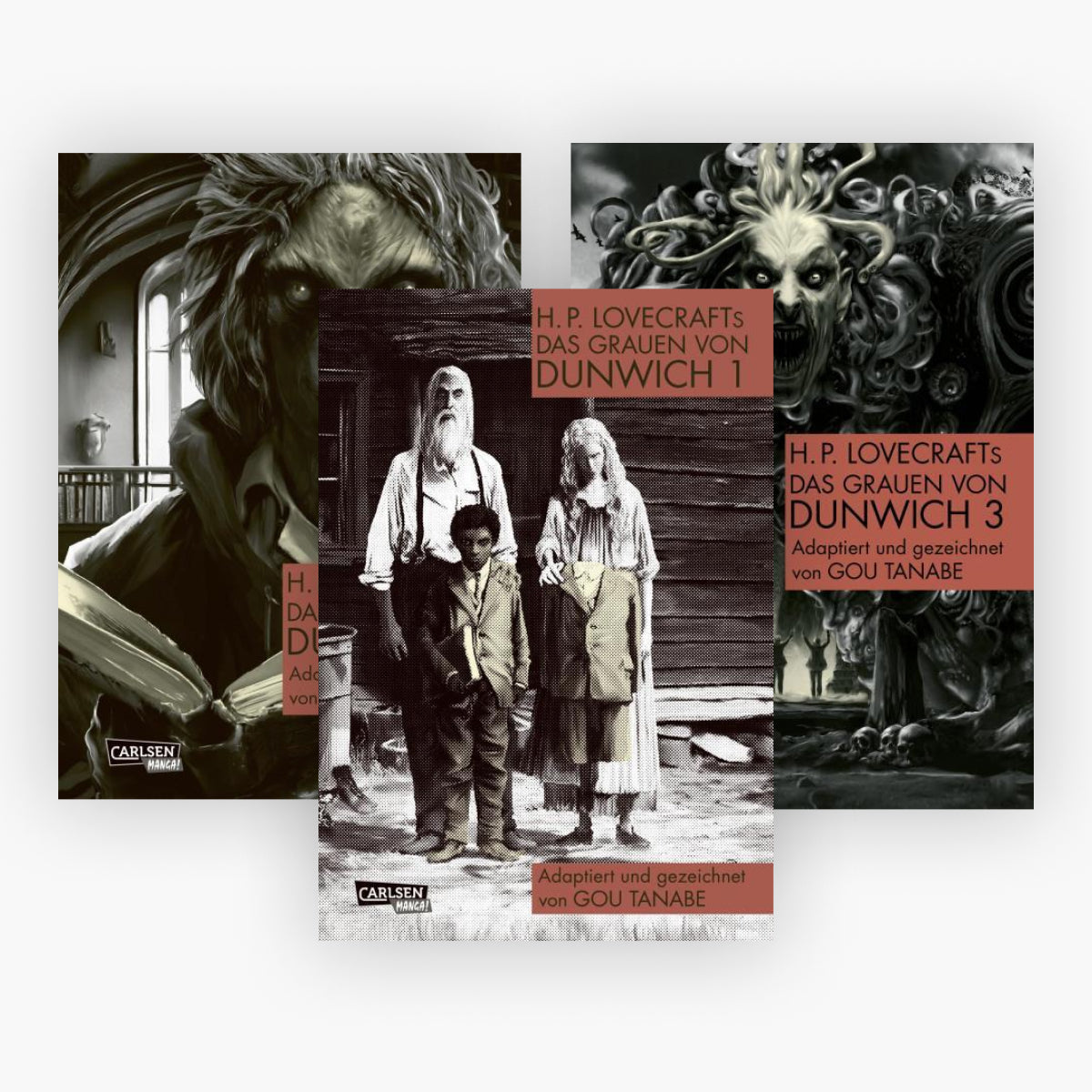 Das Grauen von Dunwich Band 1-3 plus 1 exklusives Postkartenset