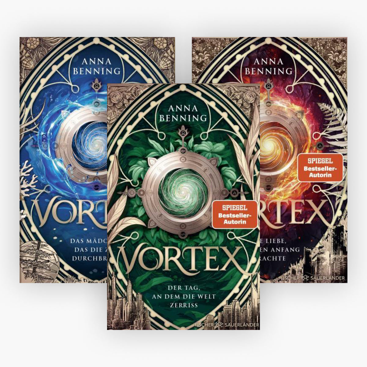 Die Vortex-Reihe in der Schmuckausgabe Band 1-3 plus 1 exklusives Postkartenset