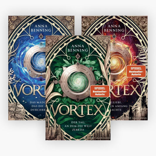 Die Vortex-Reihe in der Schmuckausgabe Band 1-3 plus 1 exklusives Postkartenset