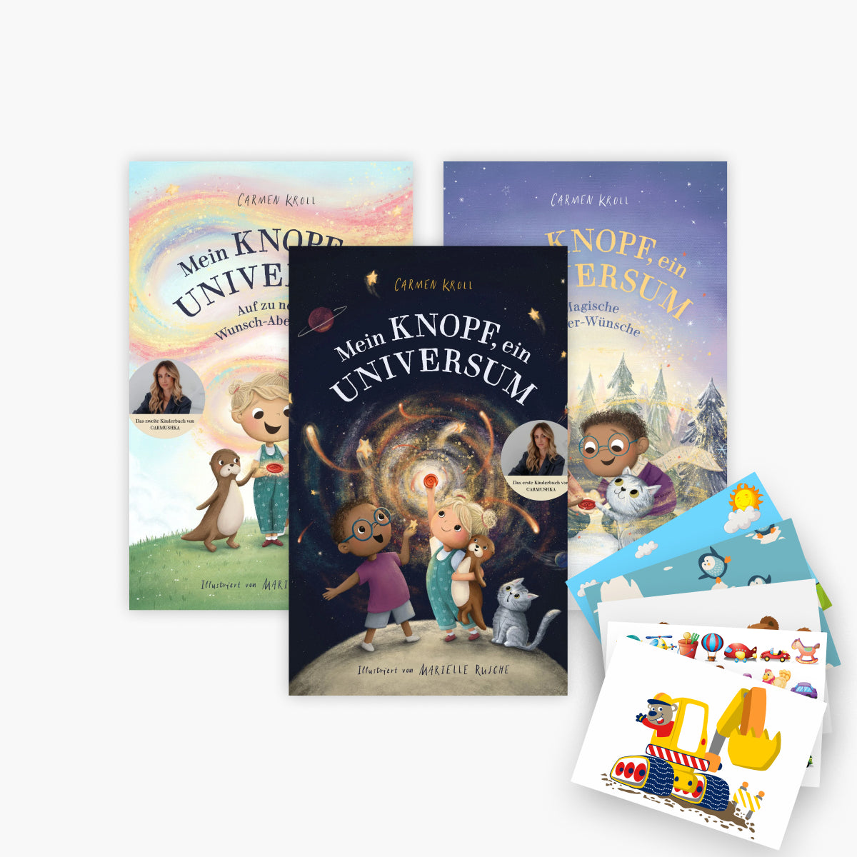 Das Mein Knopf, ein Universum - Buchset 3 Bände plus 1 exklusives Postkartenset