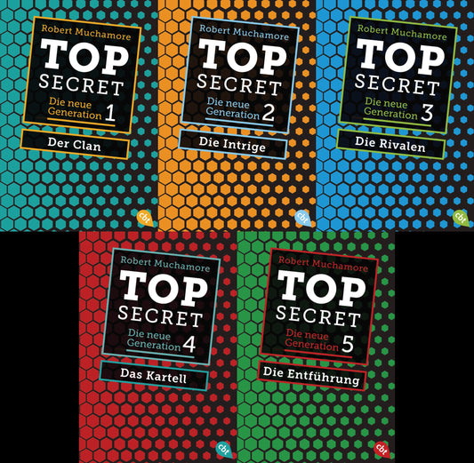 Top Secret: Die neue Generation Band 1-5 plus 1 exklusives Postkartenset