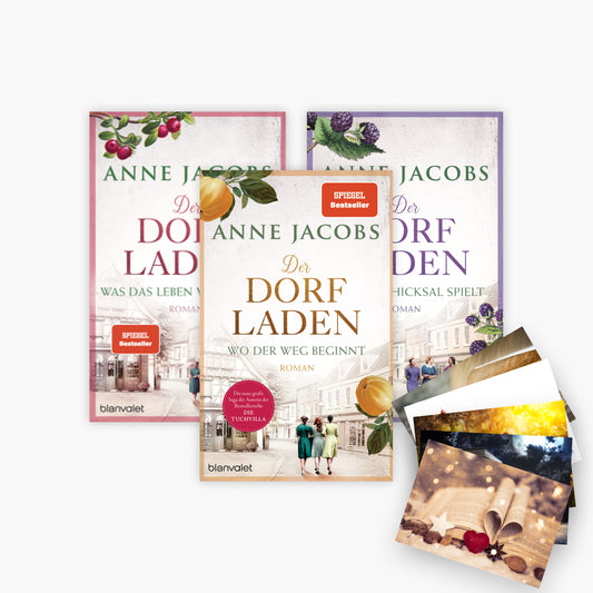 Die Dorfladen-Saga Band 1-3 plus 1 exklusives Postkartenset