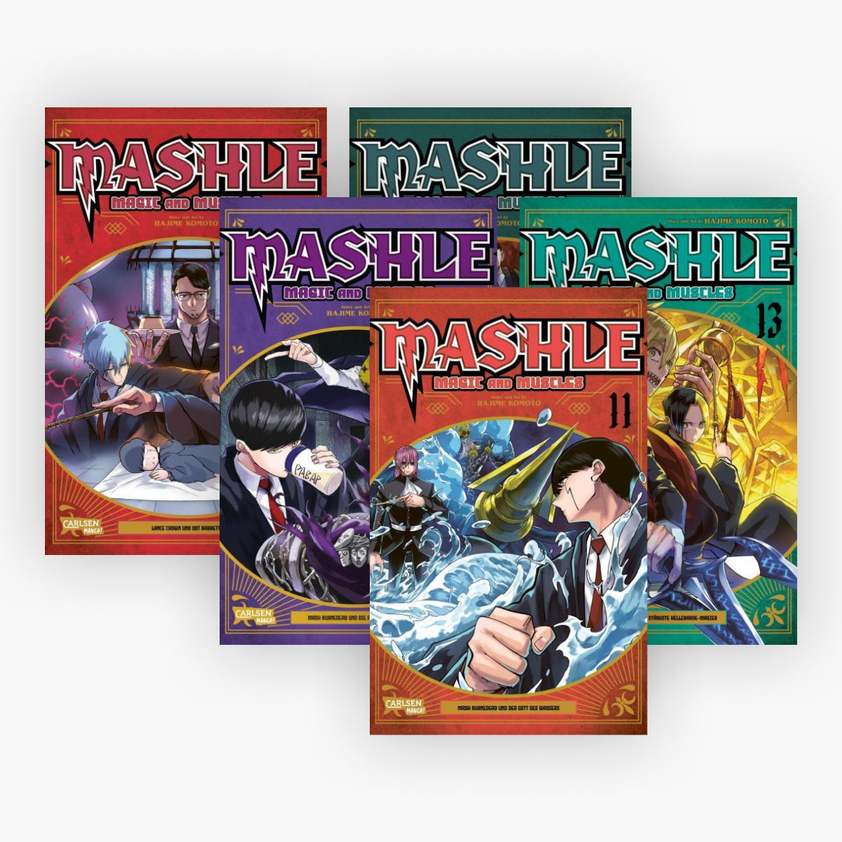 Mashle: Magic and Muscles Band 11-15 plus 1 exklusives Postkartenset