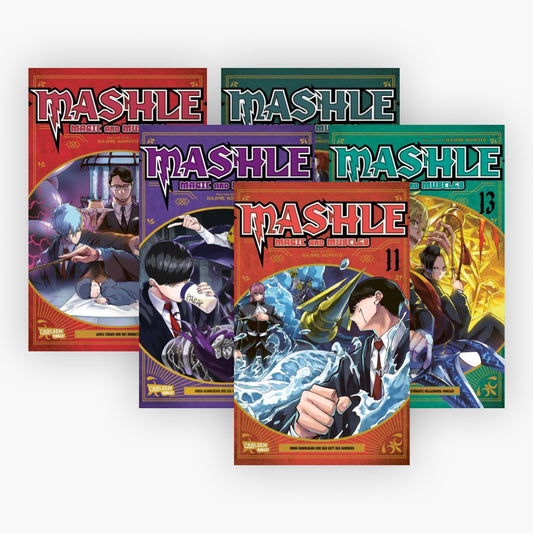 Mashle: Magic and Muscles Band 11-15 plus 1 exklusives Postkartenset