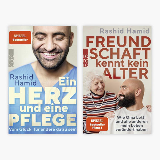 Ein Herz und eine Pflege + Freundschaft kennt kein Alter + 1 exklusives Postkartenset