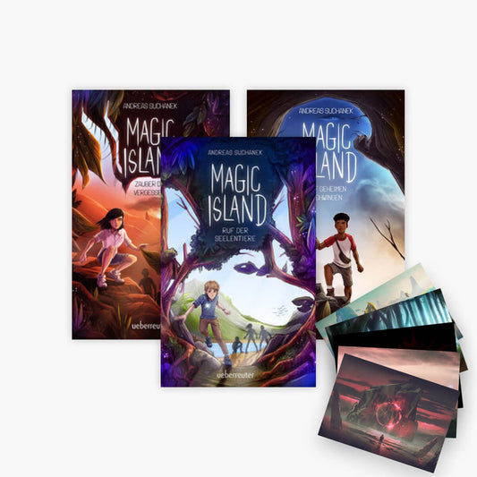 Die Magic Island-Reihe Band 1-3 plus 1 exklusives Postkartenset