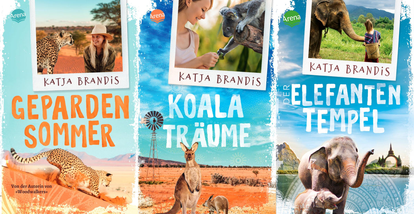Gepardensommer / Koalaträume / Der Elefantentempel + 1 exklusives Postkartenset