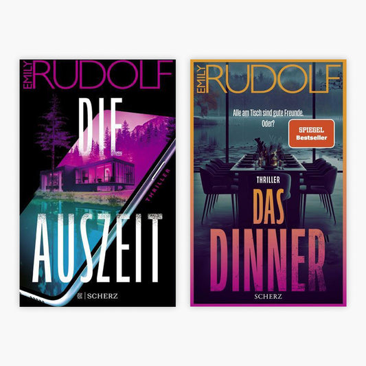 Emily Rudolf Thriller-Set: Die Auszeit + Das Dinner + 1 exklusives Postkartenset