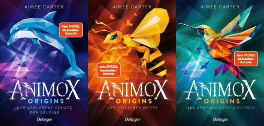 Die Animox Origins-Reihe Band 1-3 plus 1 exklusives Postkartenset
