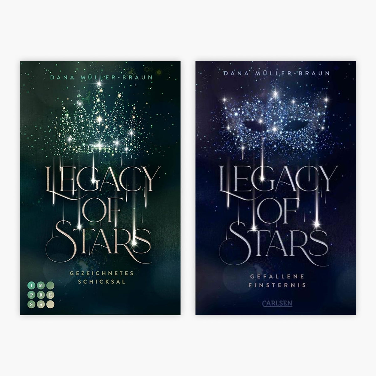 Die Legacy of Stars-Reihe Band 1+2 plus 1 exklusives Postkartenset