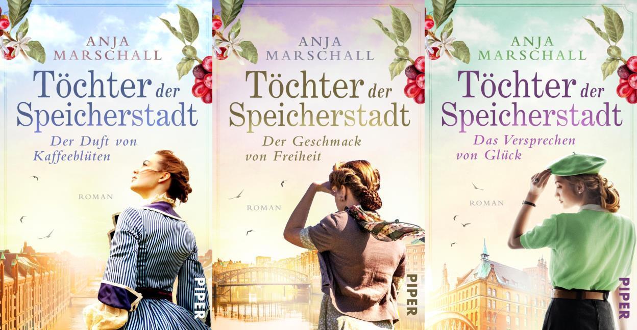 Die Töchter der Speicherstadt Band 1-3 plus 1 exklusives Postkartenset