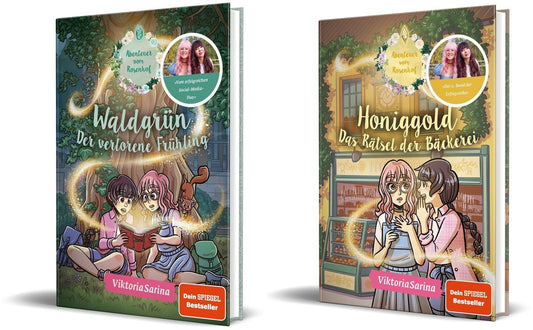 Die Abenteuer vom Rosenhof-Reihe Band 1+2 plus 1 exklusives Postkartenset