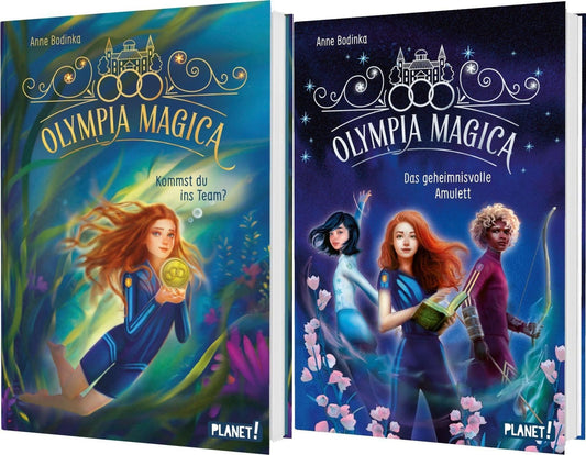 Die Olympia Magica-Reihe Band 1+2 plus 1 exklusives Postkartenset
