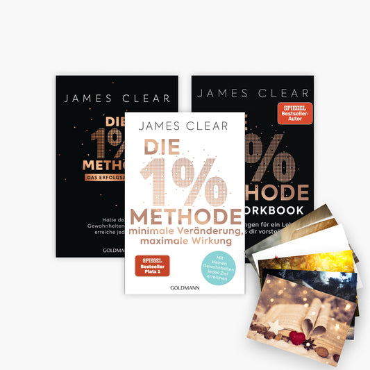 Die 1%-Methode + Das Erfolgsjournal + Das Workbook im Set + 1 exklusives Postkartenset