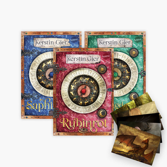 Die Edelstein-Trilogie als Schmuckausgabe + 1 exklusives Postkartenset