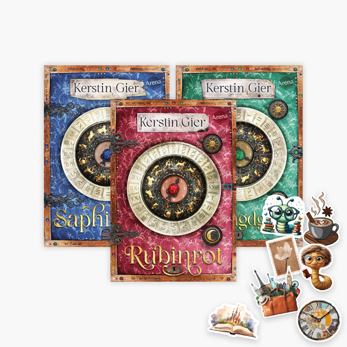 Die Edelstein-Trilogie als Schmuckausgabe + 1 exklusives Stickerset