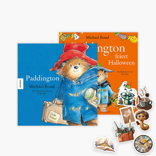 Paddington + Paddington feiert Halloween im Set + 1 exklusives Stickerset
