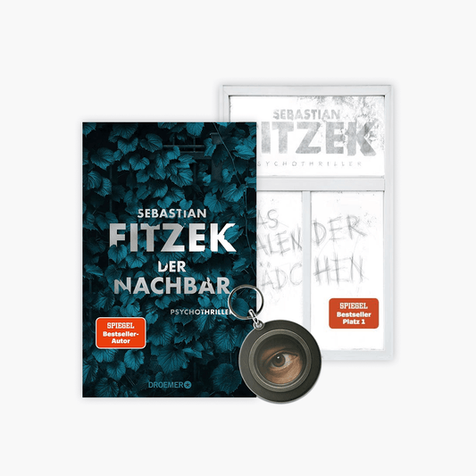Sebastian Fitzek Psychothriller-Set: Das Kalendermädchen + Der Nachbar + 1 exklusiver Effektschlüsselanhänger