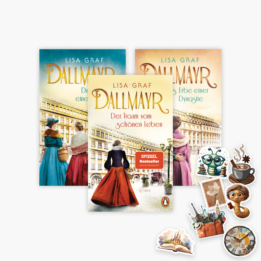 Die große Dallmayr-Saga Band 1-3 im Taschenbuchformat + 1 exklusives Sickerset