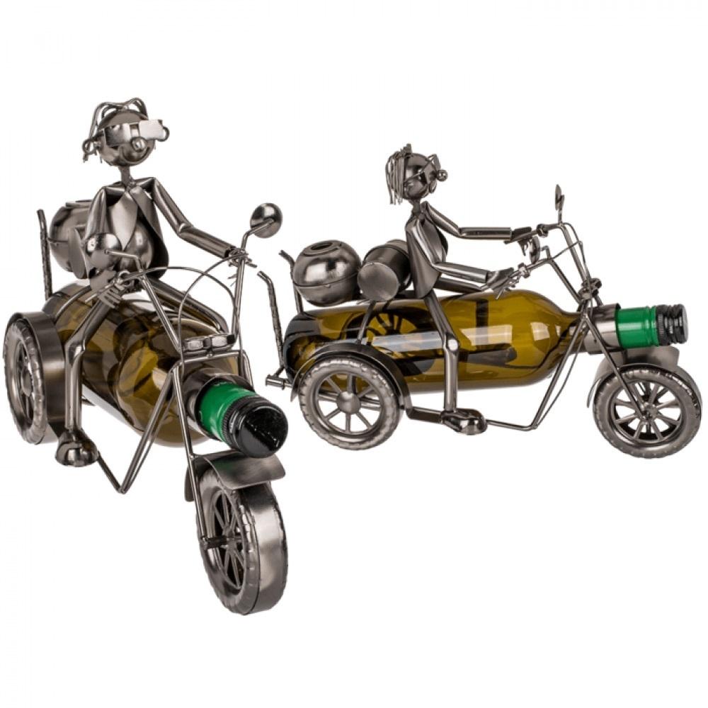 Metall-Flaschenhalter, Motorradfahrer I