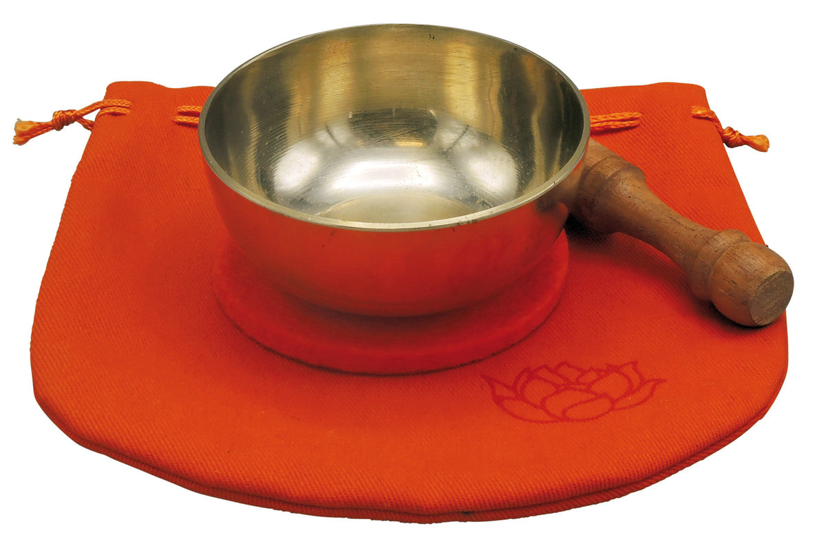 Klangschalen-Set im Beutel orange