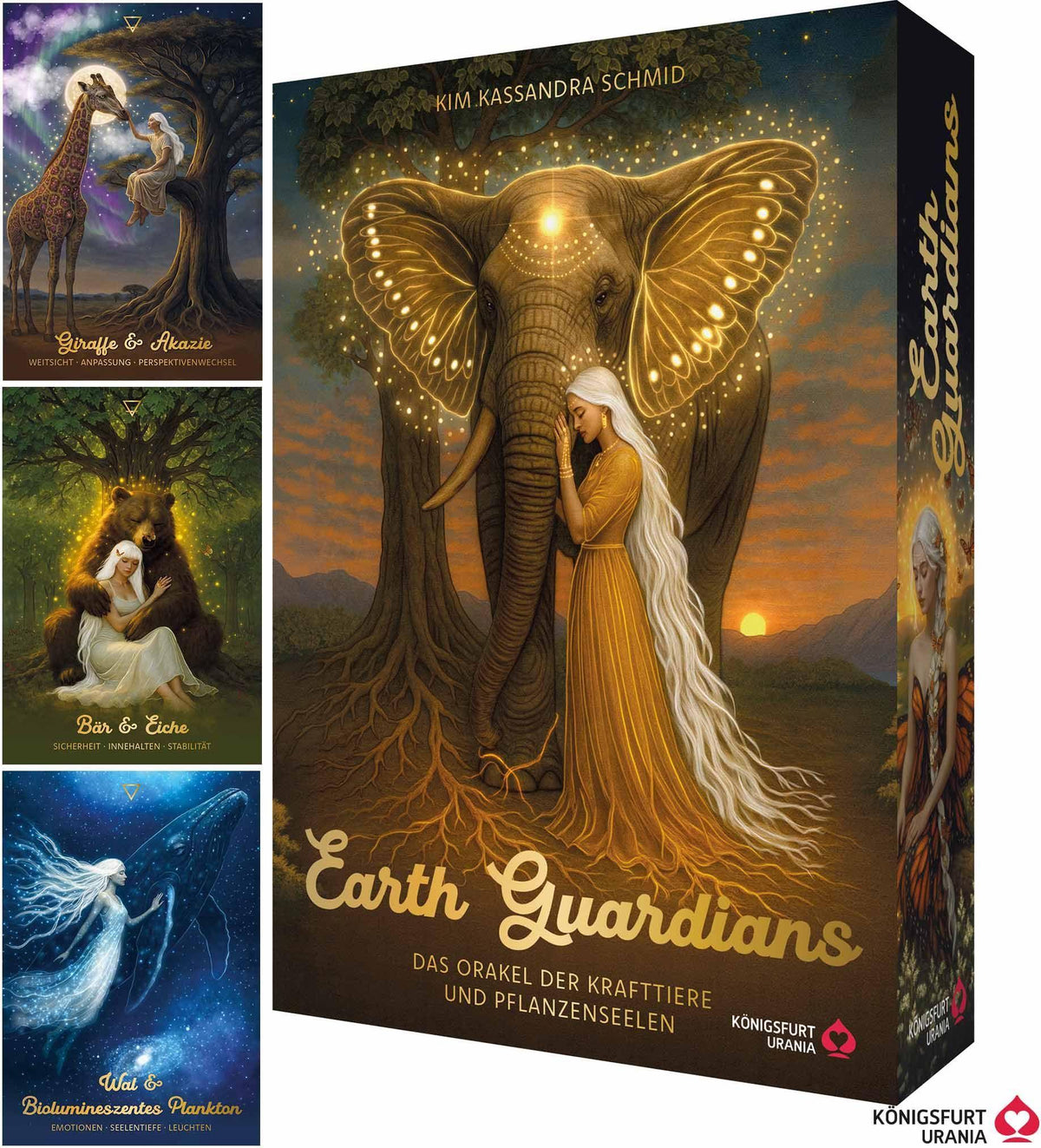 Earth Guardians - Das Orakel der Krafttiere und Pflanzenseelen - 46 farbige Karten, 172-seitiges farbiges Booklet