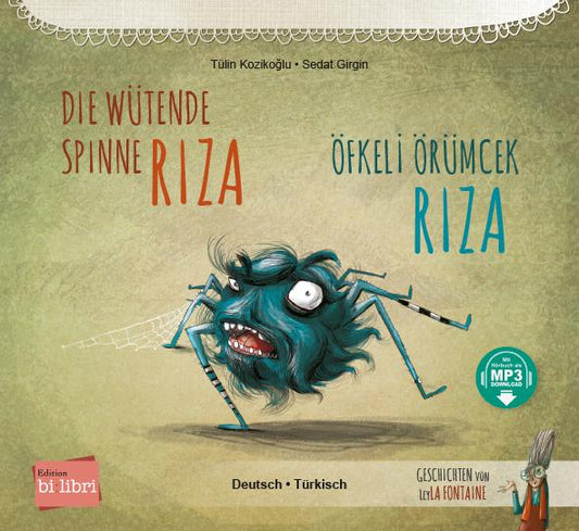 Die wütende Spinne Riza (Deutsch-Türkisch)