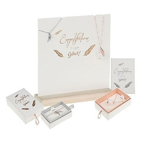 Crystals Display Paket \"Armbänder & Halsketten mit Engelsfedern\"
