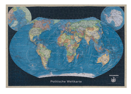 Die Politische Weltkarte als Puzzle