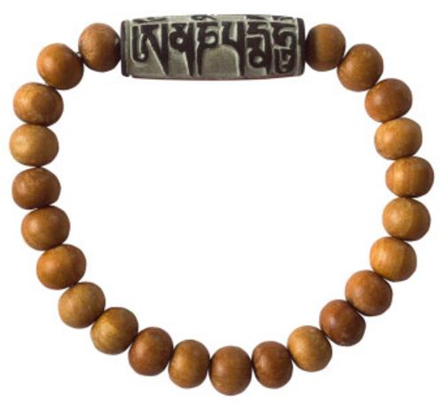 Tikra Armband \"Mani Stein\" (3 cm) Holz, elastisch,Ø 6 cm