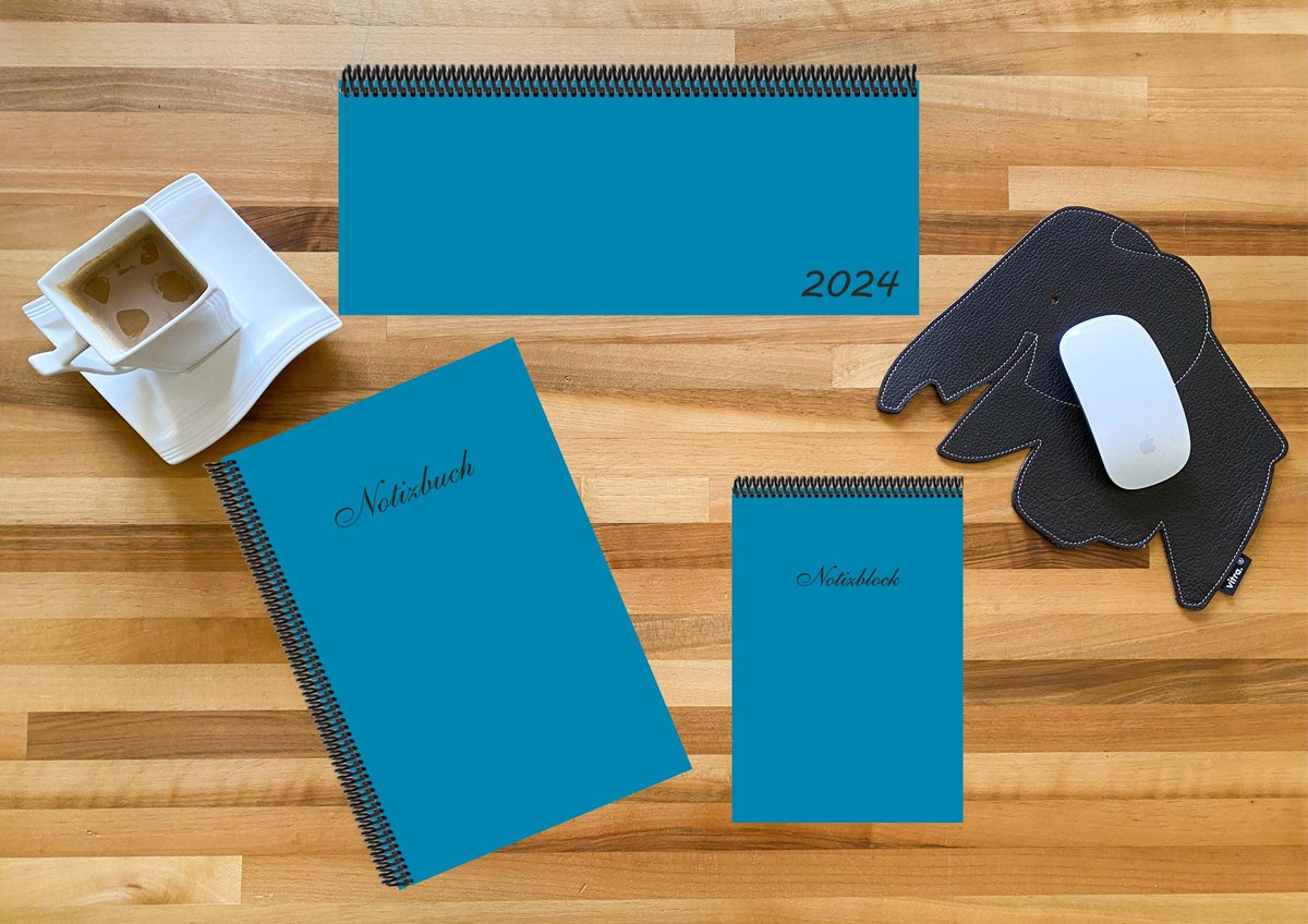 Schreibtisch-Set, m. 1 Kalender, m. 1 Beilage, m. 1 Beilage, 3 Teile