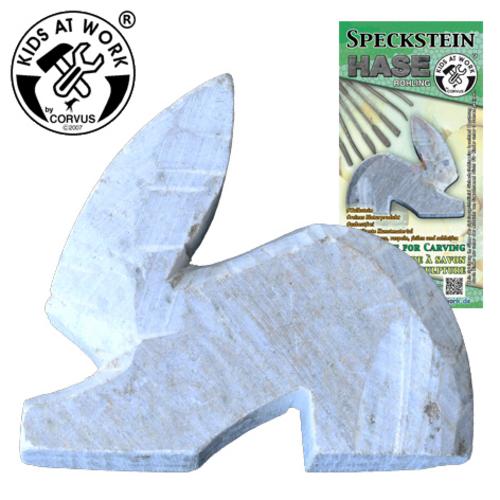 Speckstein Rohling Hase
