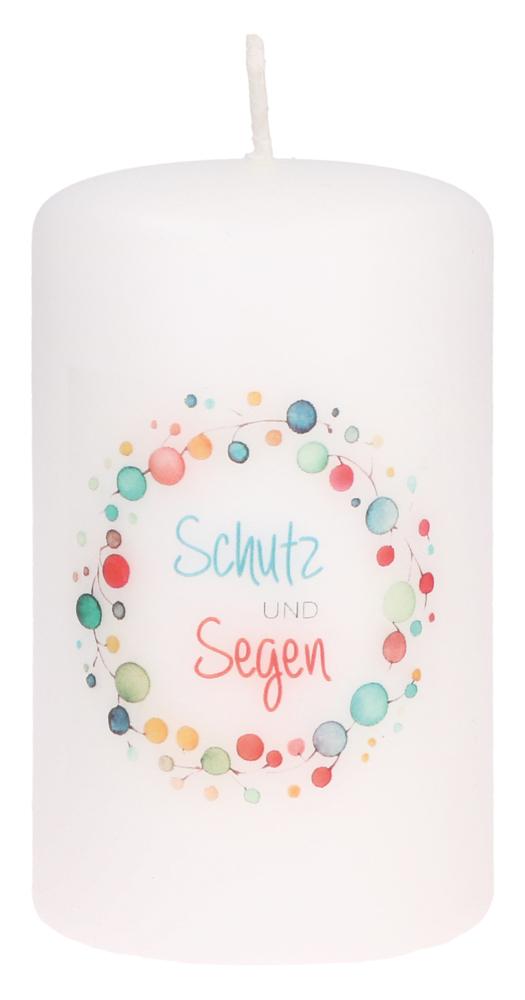 Stumpenkerze - Schutz und Segen