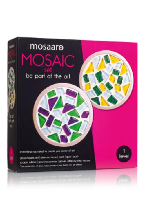 Mosaik-Set Getränkeuntersetzer (rund)  MA1001
