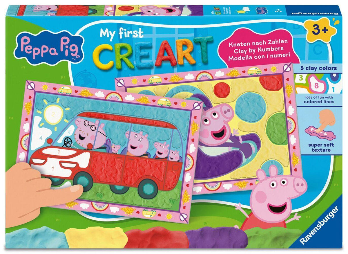My First CreArt - Kneten nach Zahlen: Peppa Wutz Baby Evie